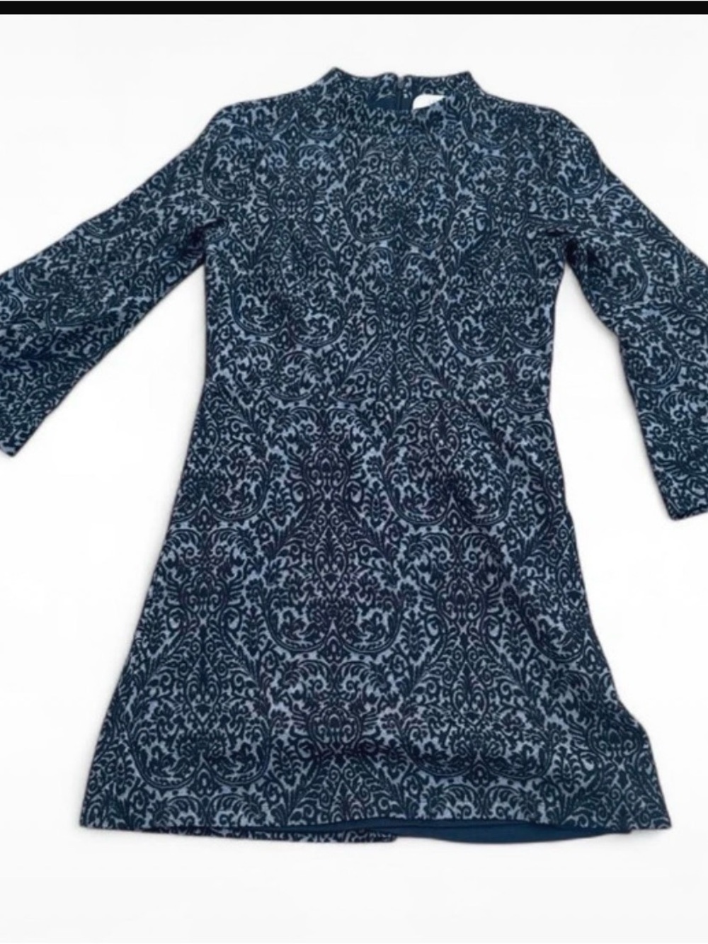 Loft paisley black Long Sleeve Dress